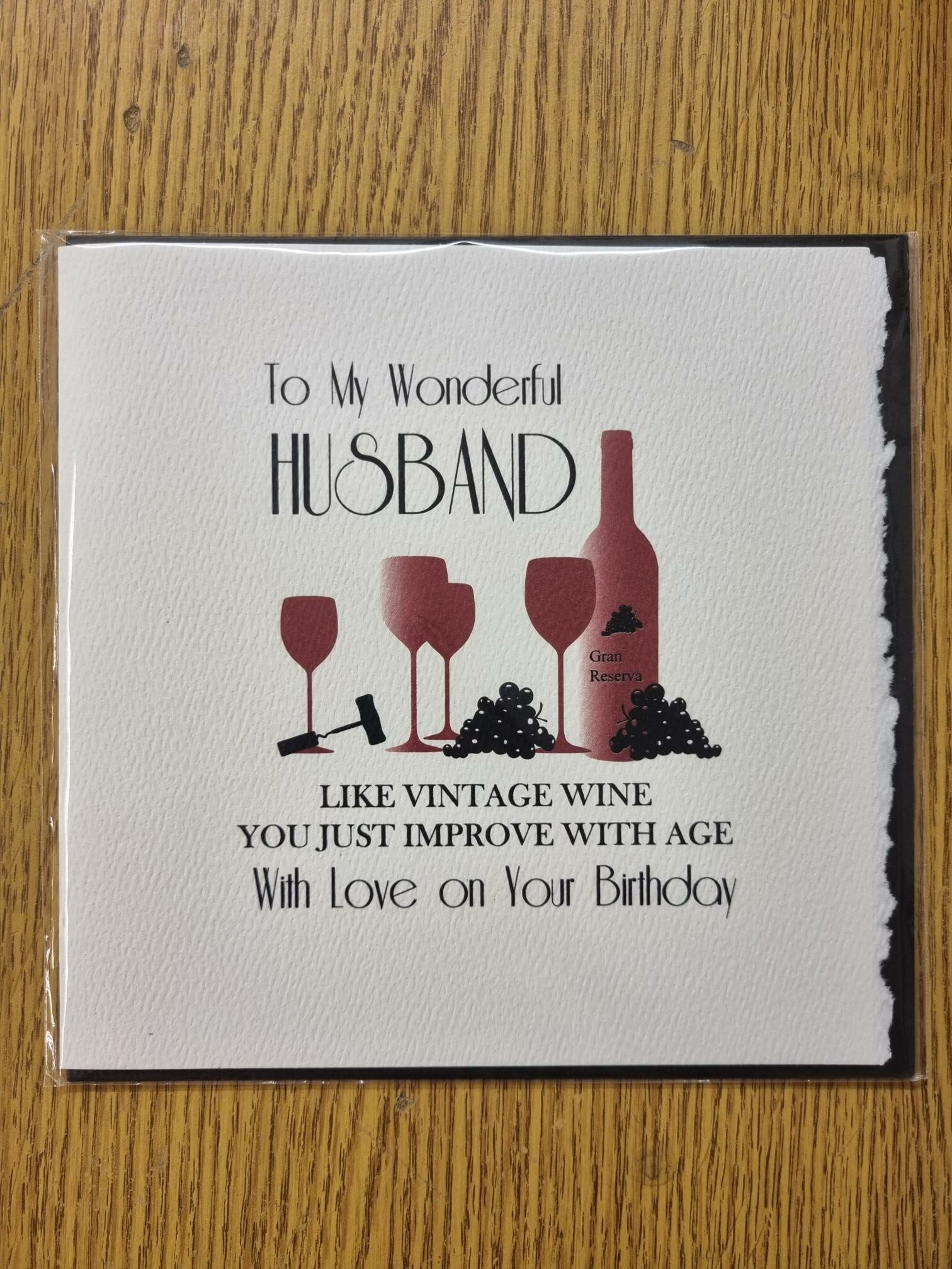 Wonderful Husband Birthday Card | ShareJewellers | 0113 268 5066